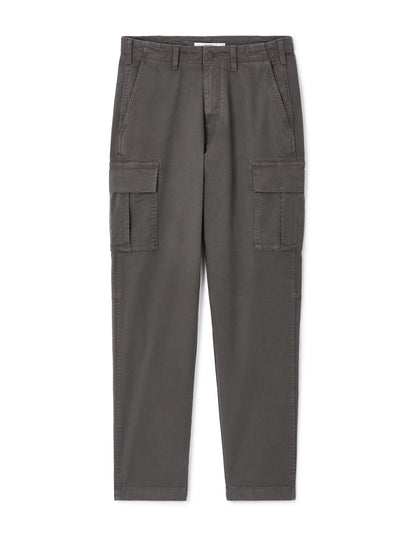 Cargo Straight Trousers - Grey_01