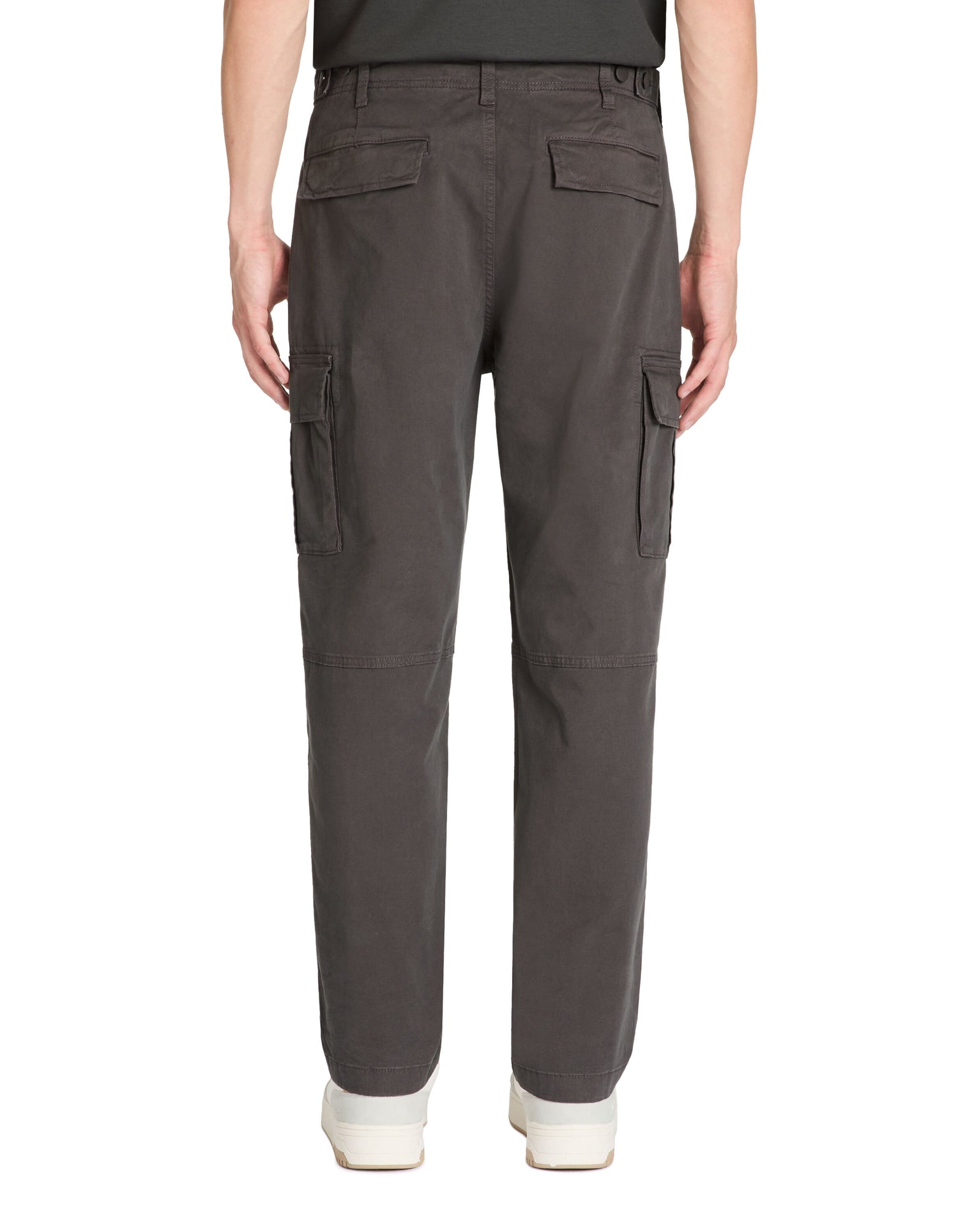 Cargo Straight Trousers - Grey_04