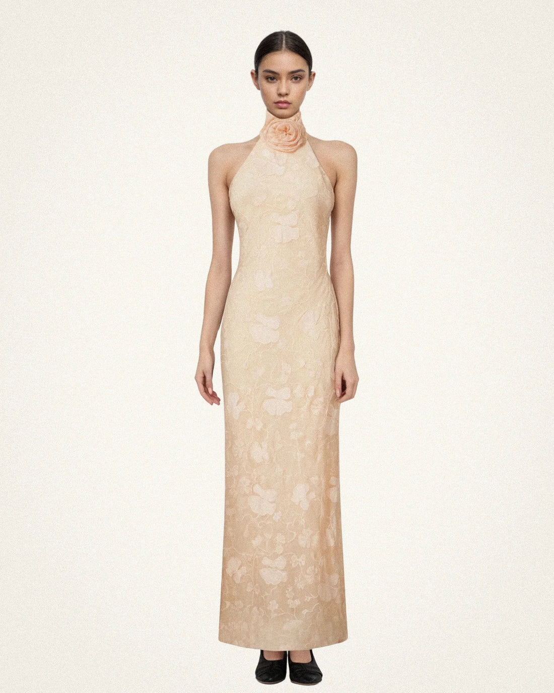 JW PEI_Pink Beige_Uliana Floral Lace Halterneck Maxi Dress_JR30234-3_Pink Beige_01