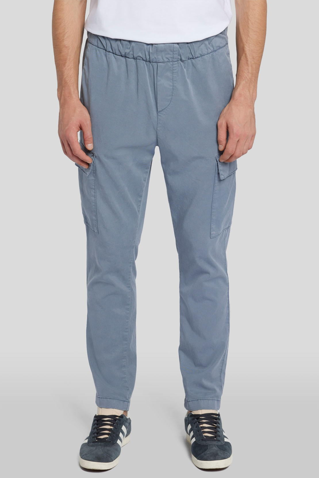 Cargo Jogger Colored Tencel Dusty Blue_JSAMC230DY_DY_02