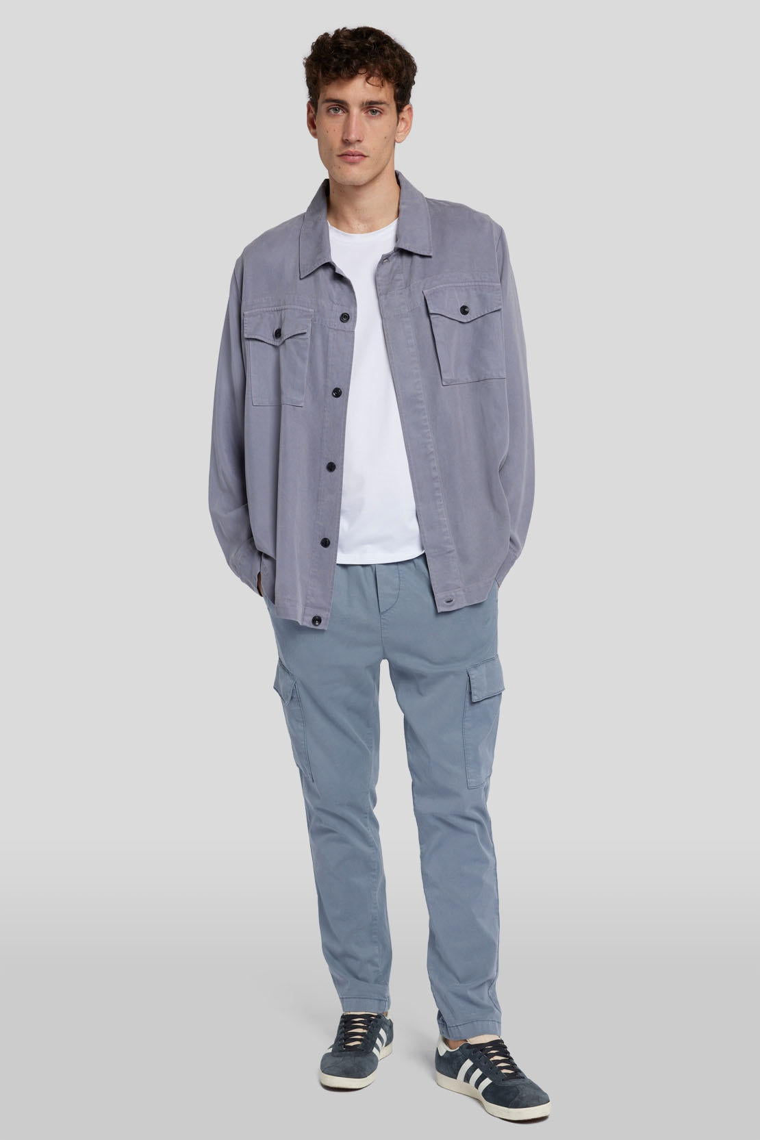 Cargo Jogger Colored Tencel Dusty Blue_JSAMC230DY_DY_05