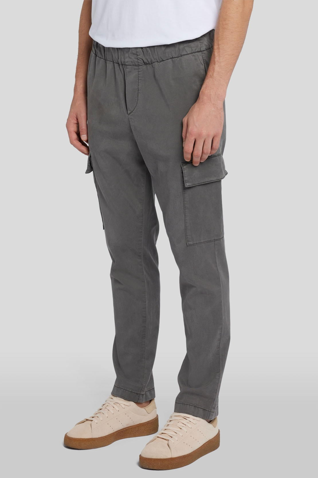 Cargo Jogger Colored Tencel Dusty Grey_JSAMC230GY_GY_02