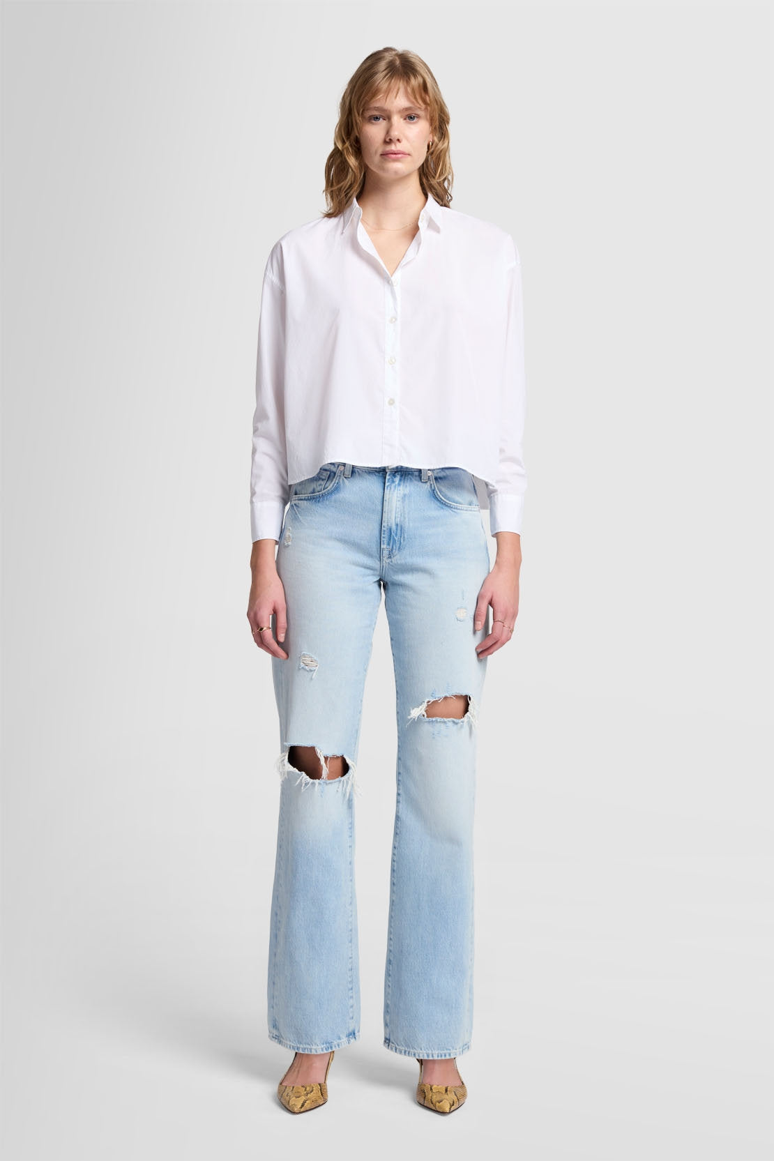 Cropped Shirt Cotton White_03