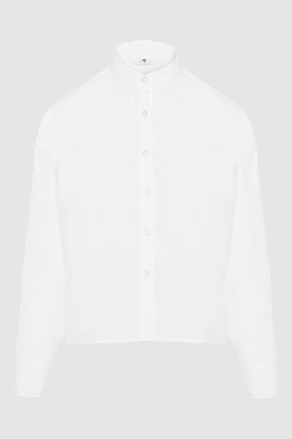 Cropped Shirt Cotton White_05