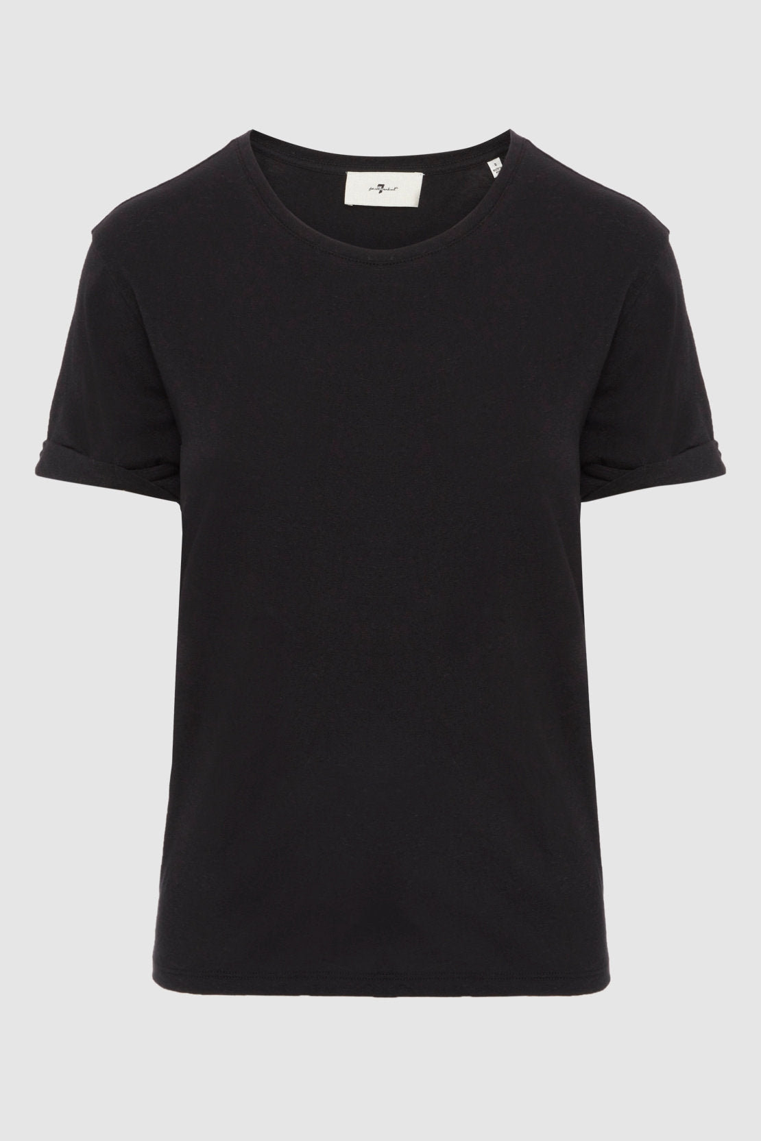 Roll Slv T-Shirt Linen Black_06