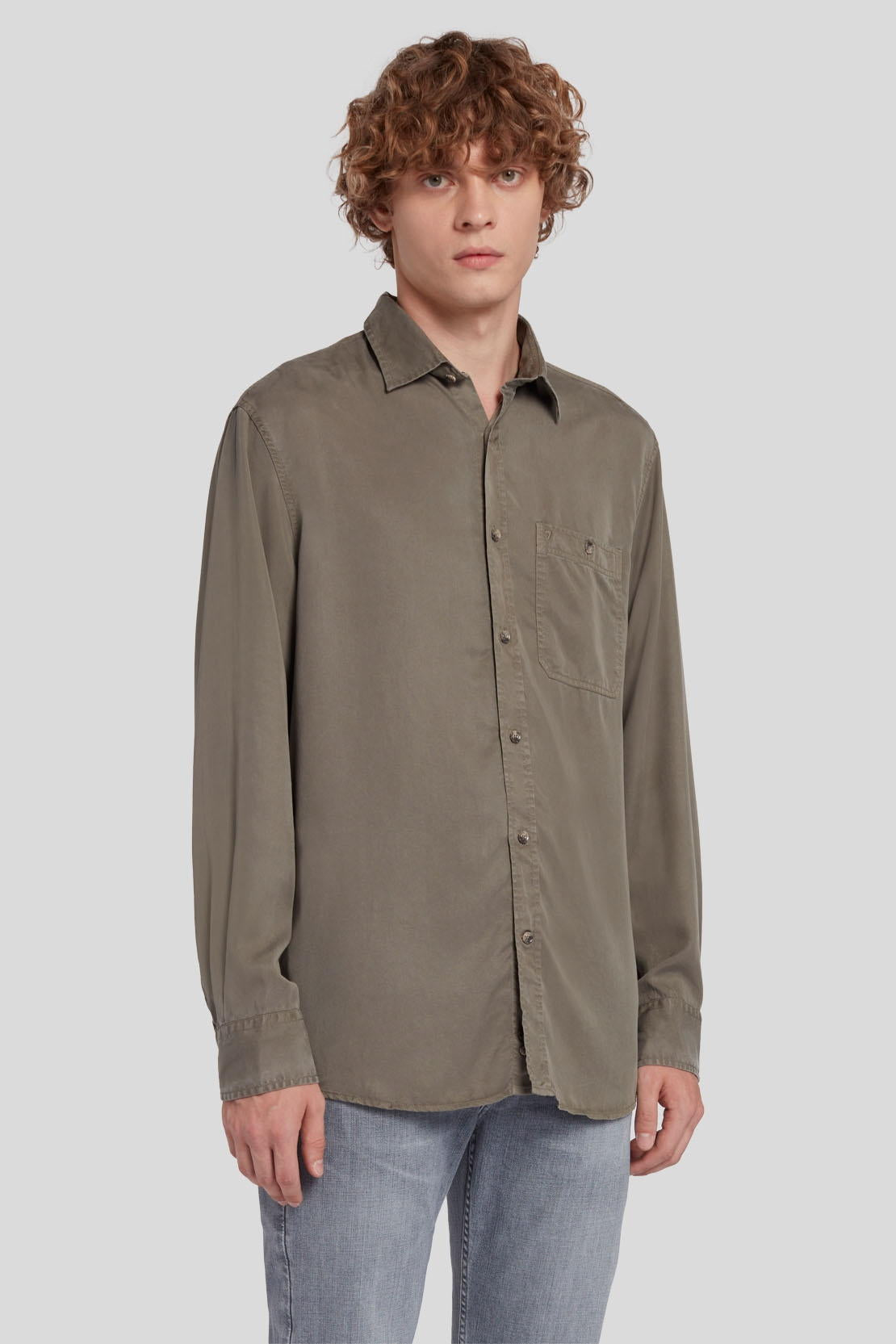 One Pocket Shirt Tencel Grey_JSFM4390GR_GR_01