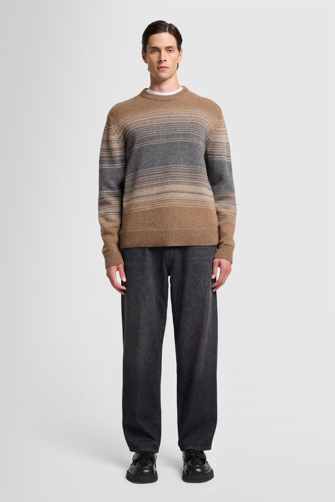 Crew Neck Knit Alpaca Multicolour_JSHM2490FA_FA_02