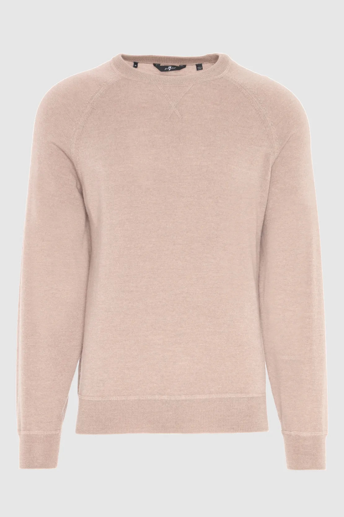 Crew Neck Knit Merino Beige Melange_JSHM2500BE_BE_06