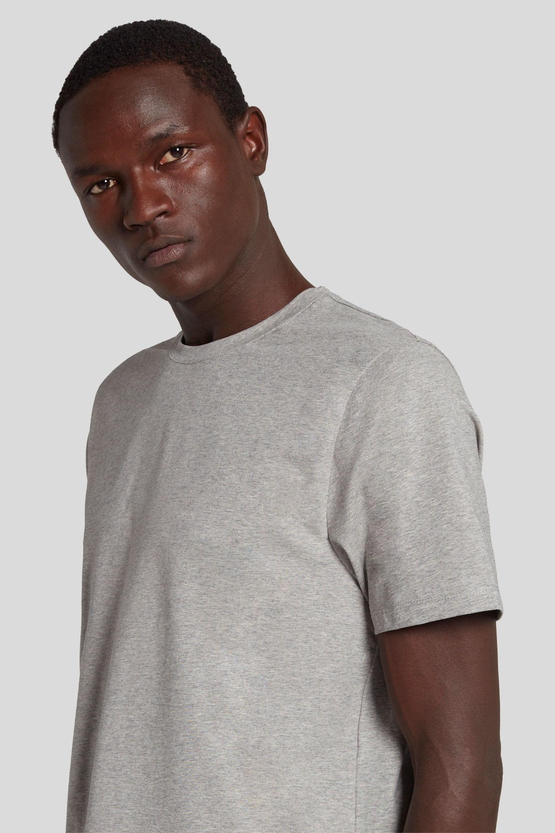T-Shirt Luxe Performance Grey Melange_JSIM2370GM_GM_06