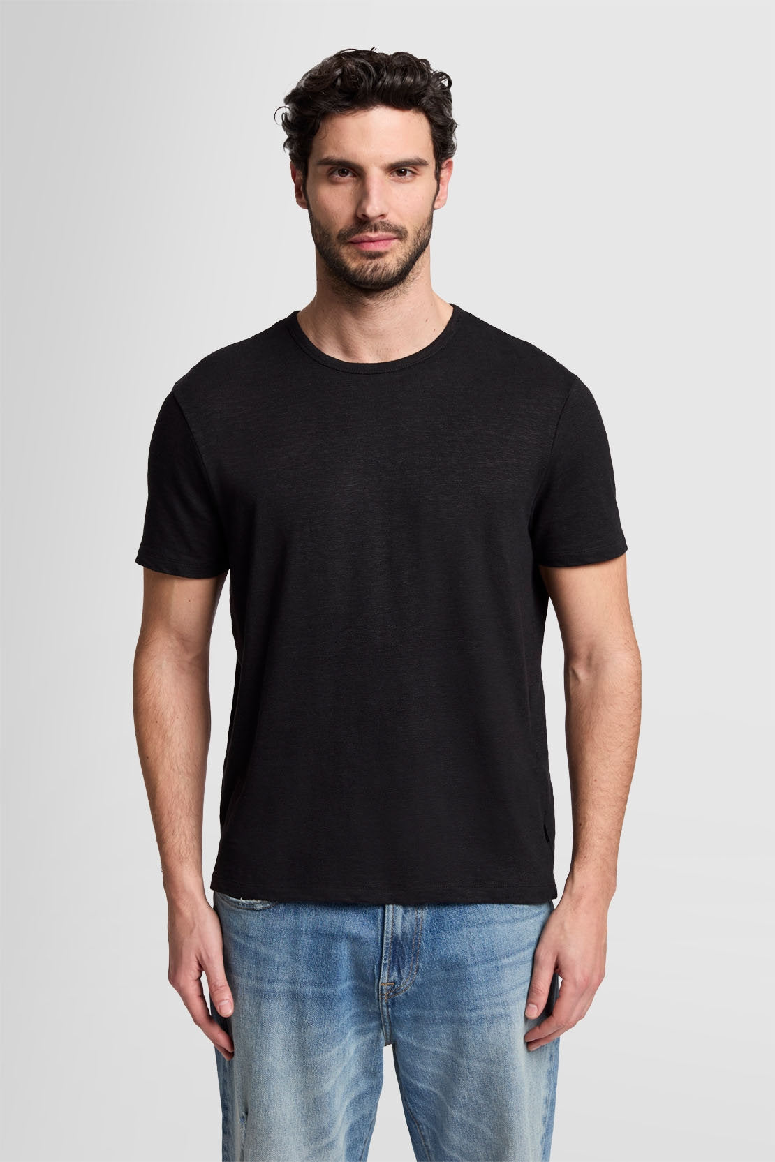 T-Shirt Linen Black_01