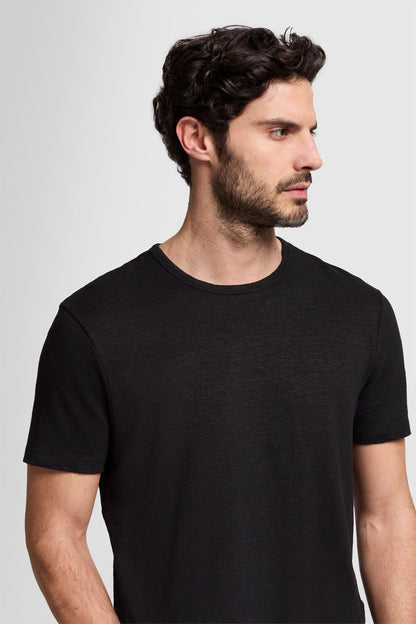 T-Shirt Linen Black_05