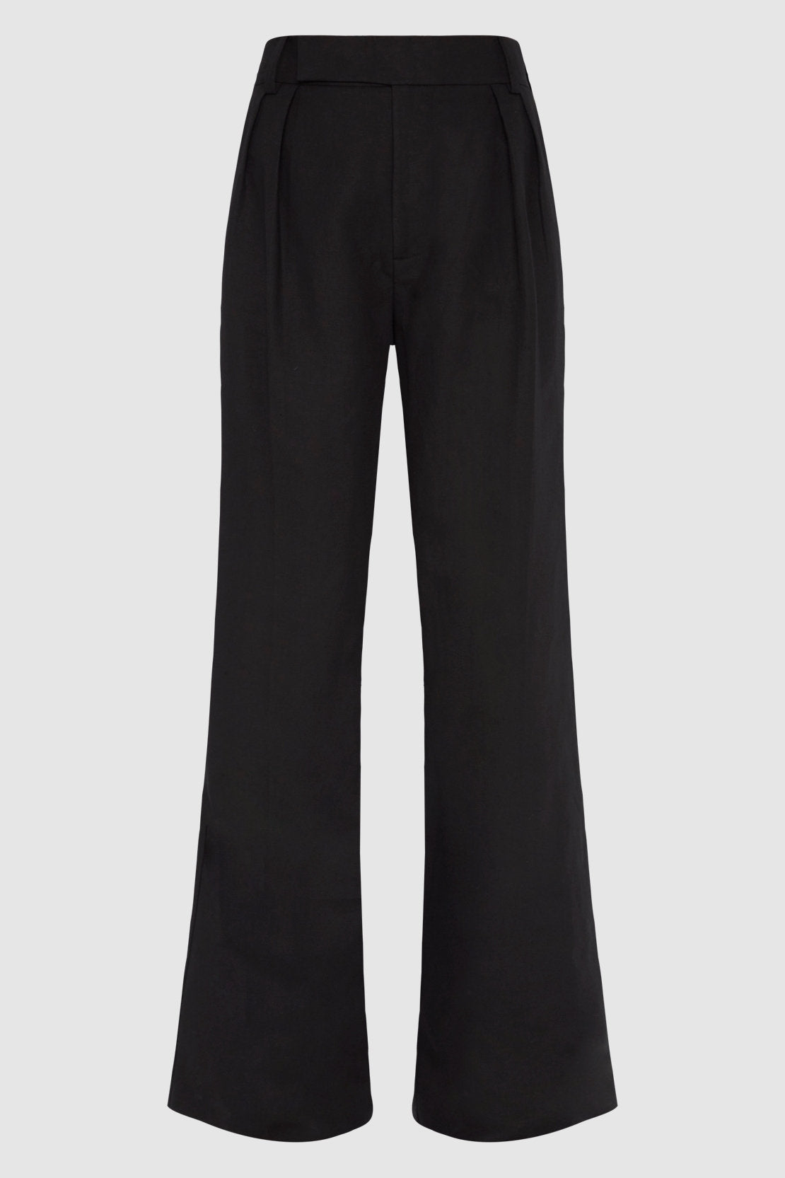 Pleated Trouser Linen Black_06