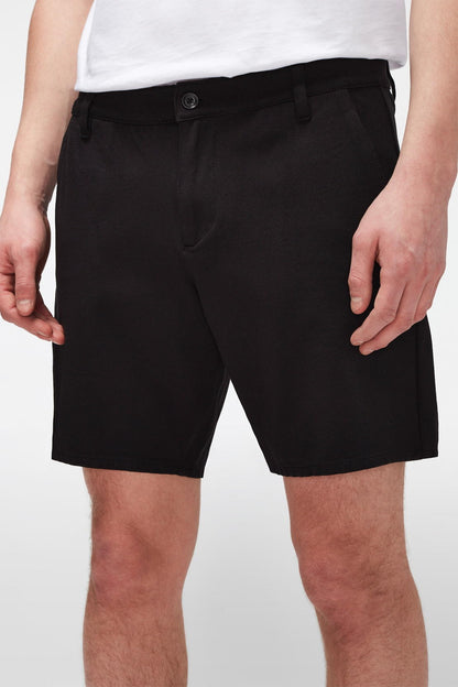 Travel Short Double Knit Black_JSTRB960BL_BL_06