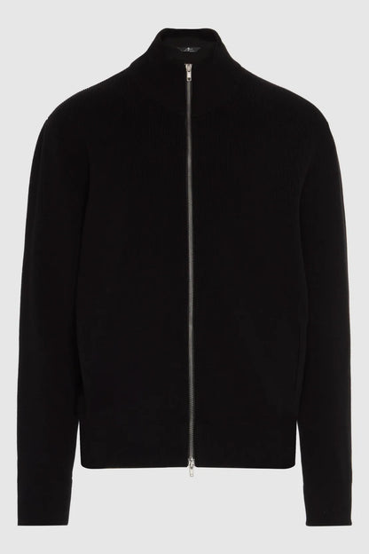 Full Zip Sweater Luxe Performance Black_JSWM2260BK_BK_06