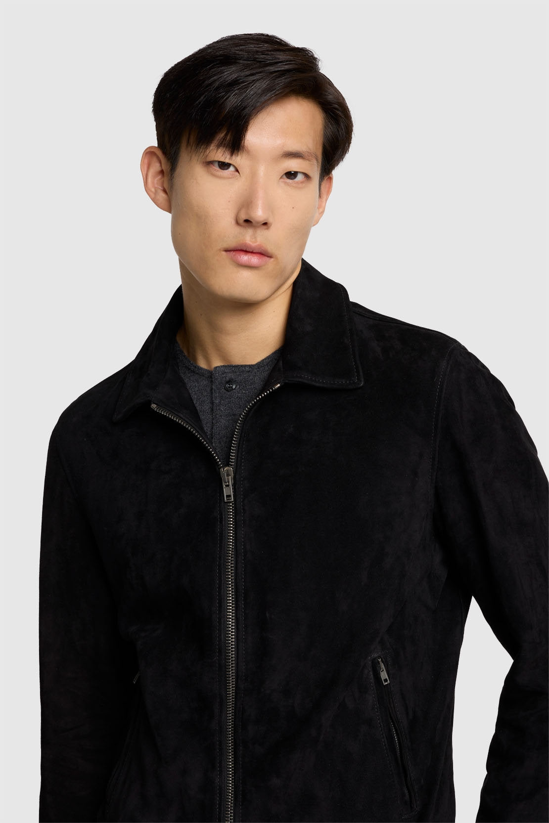 Zip Jacket Suede Black_JSZM1570BK_BK_03