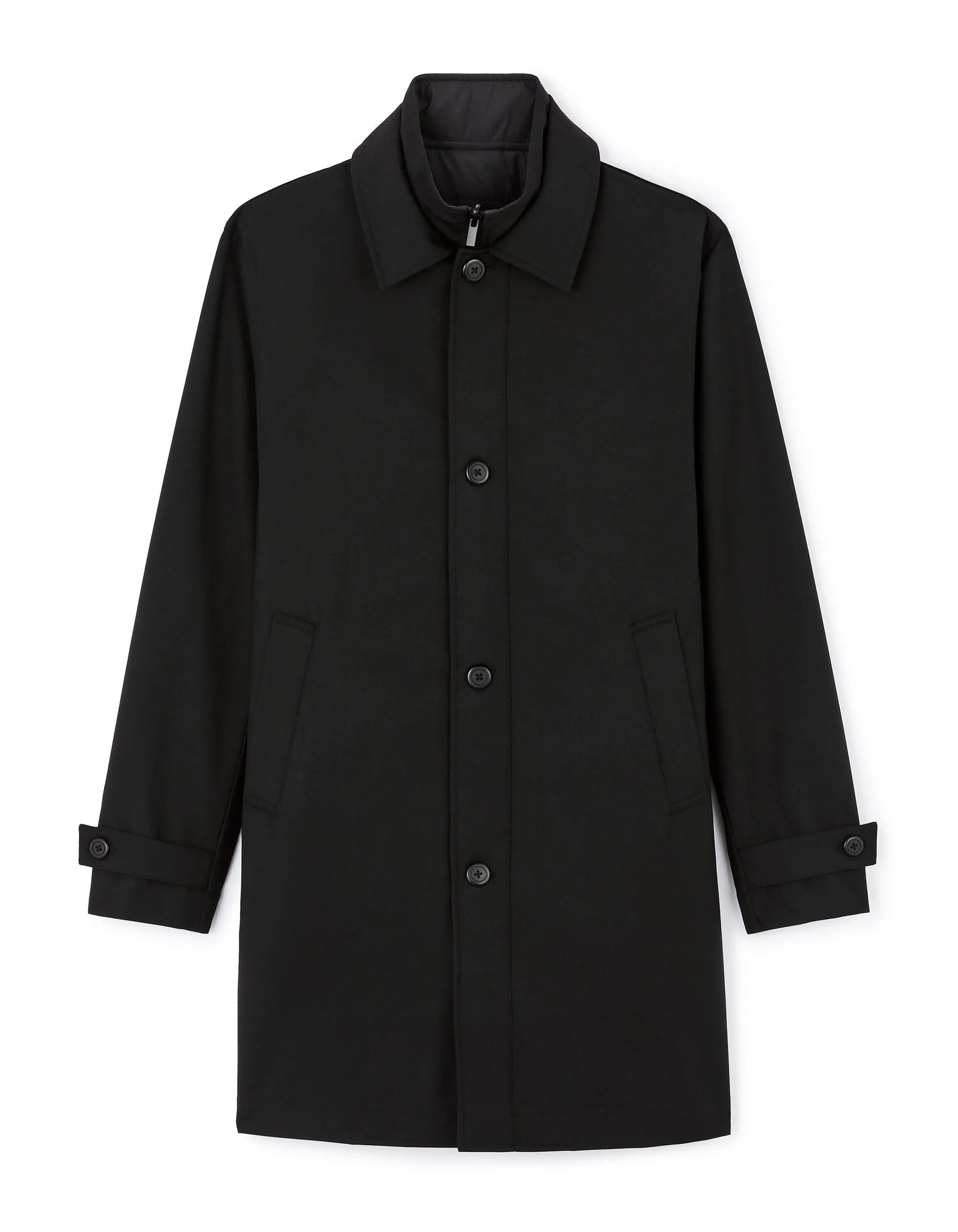 Celio_Black_Trench Coat with Removable Lining_JUCARCOAT1_BLACK_07