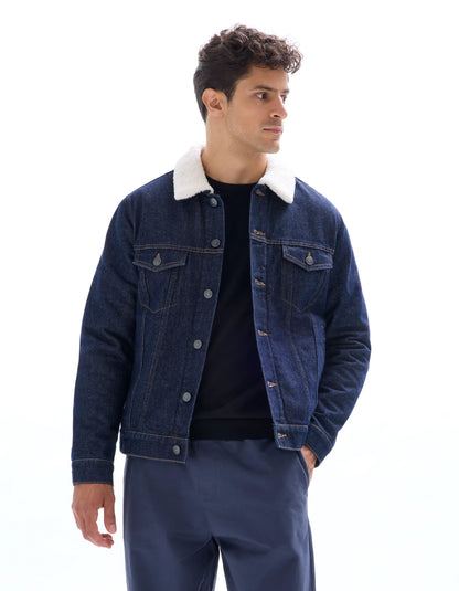 Celio_Brut_Sherpa-Lined Denim Jacket_JUDENSHERP_BRUT_01