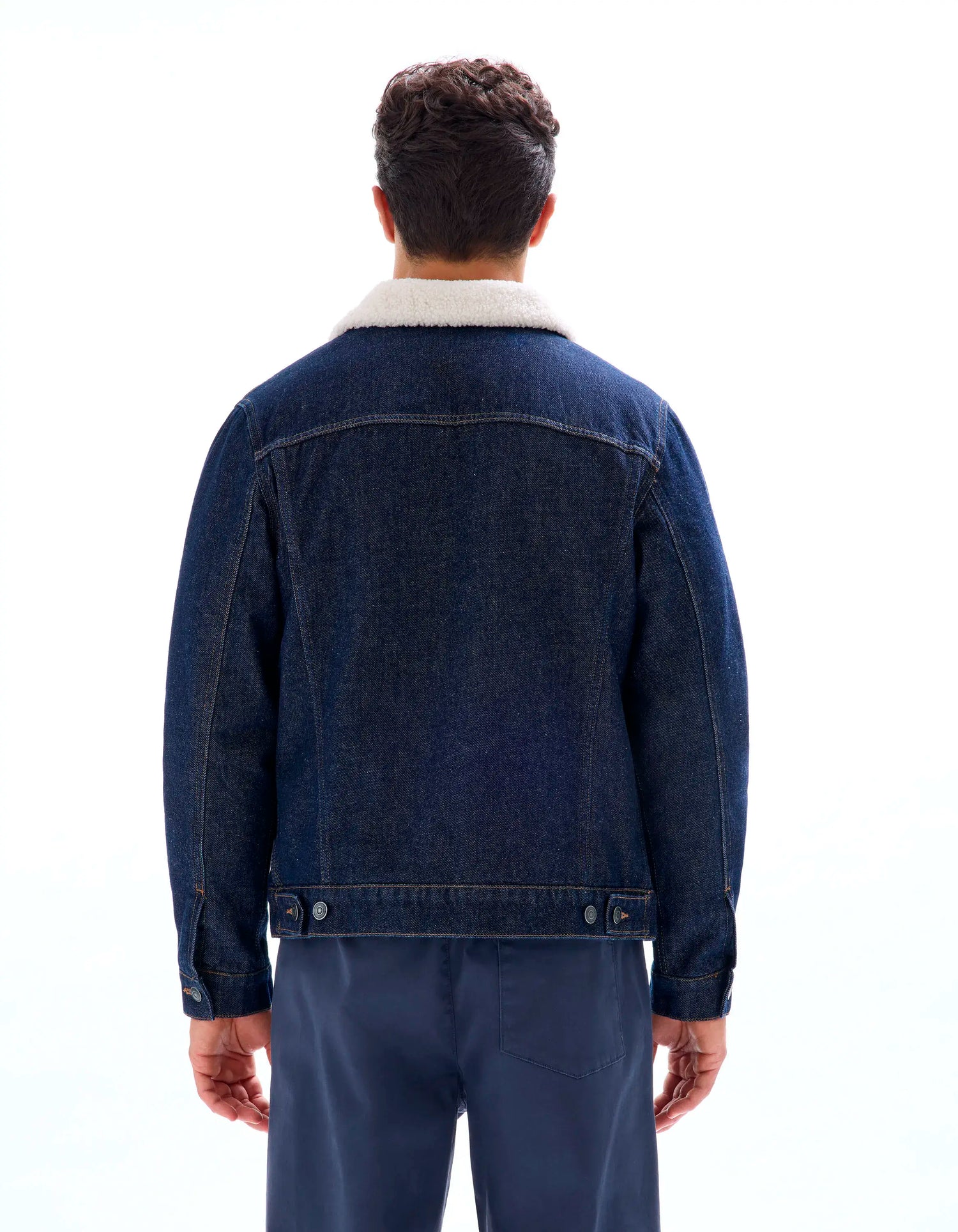 Celio_Brut_Sherpa-Lined Denim Jacket_JUDENSHERP_BRUT_03
