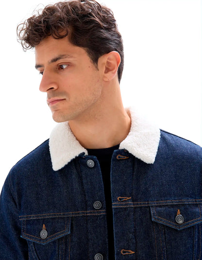 Celio_Brut_Sherpa-Lined Denim Jacket_JUDENSHERP_BRUT_04