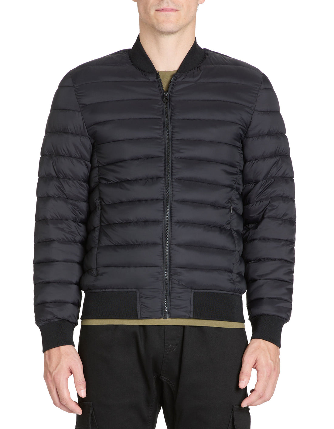 Celio_Black Light Bomber Neck Down Jacket_JULIGHTY_BLACK_01