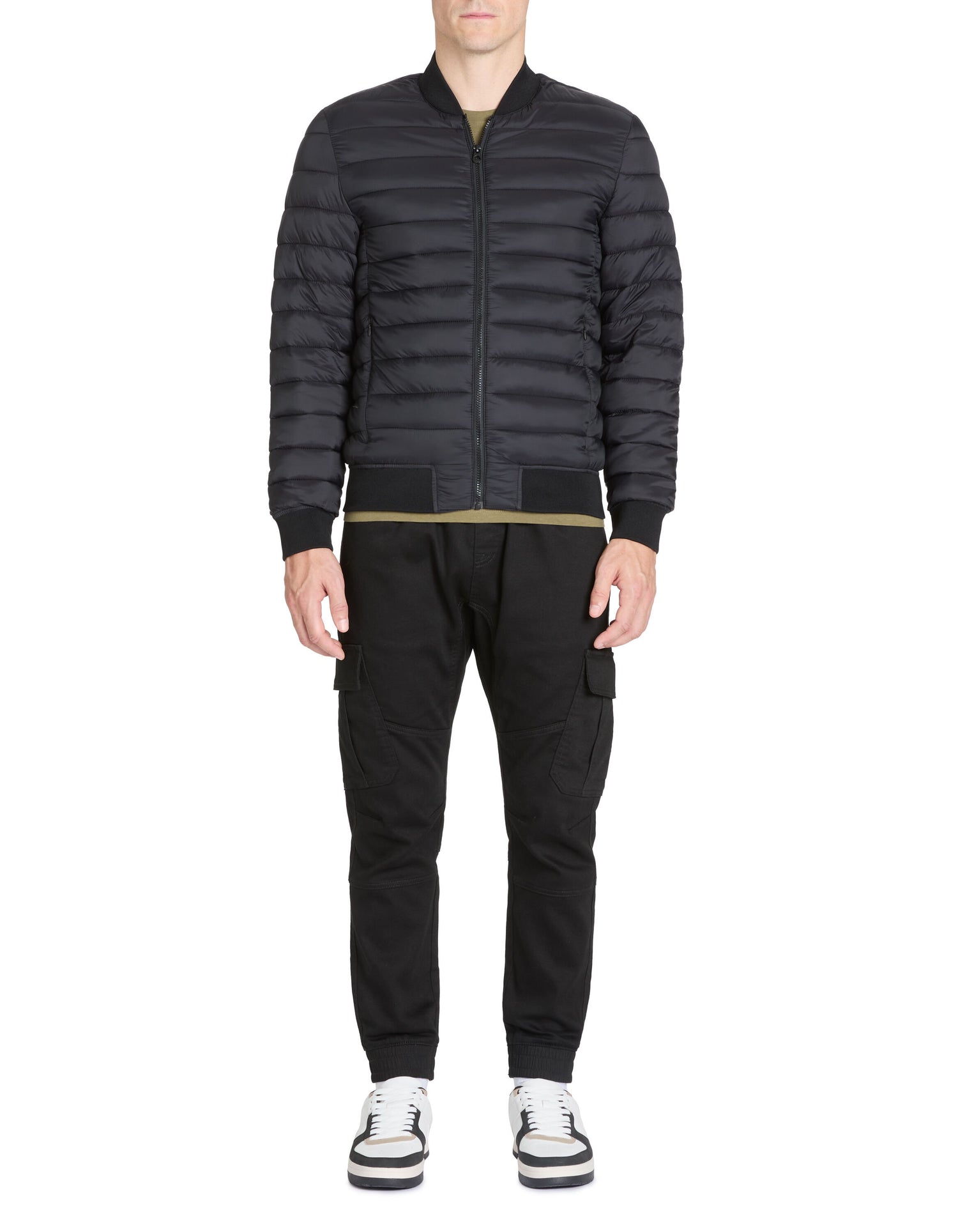 Celio_Black Light Bomber Neck Down Jacket_JULIGHTY_BLACK_02