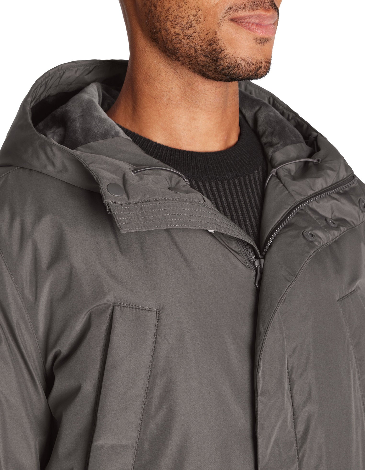 Celio_Grey Long Hooded Parka_JULONGUE_GREY_05