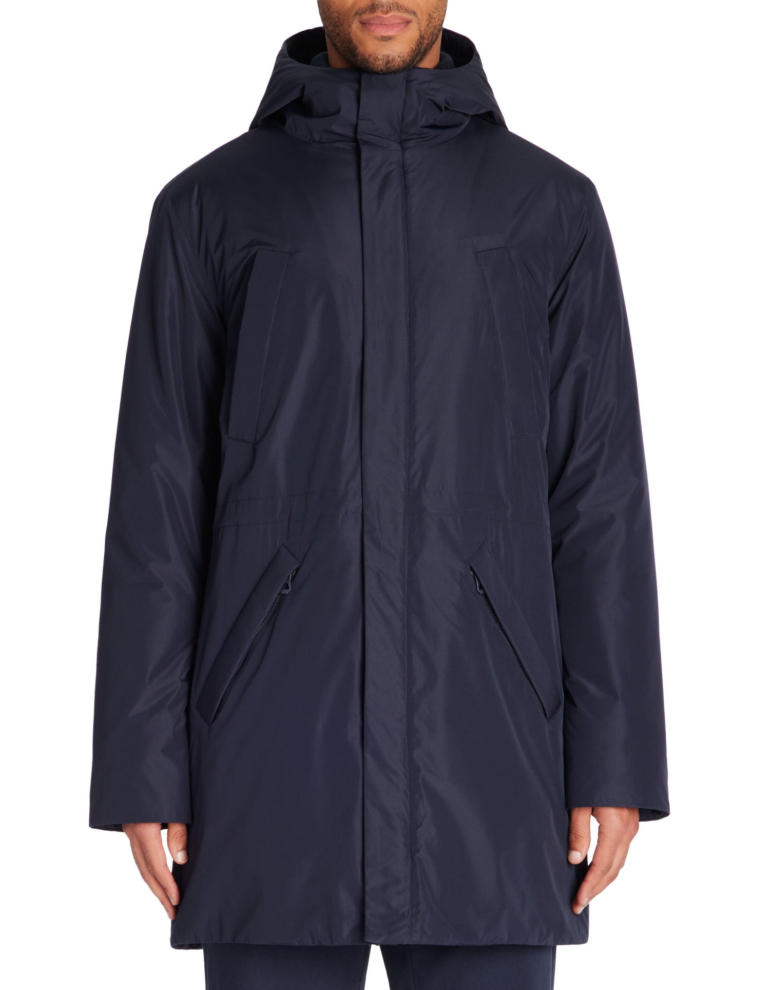 Celio_Navy Long Hooded Parka_JULONGUE_NAVY_01