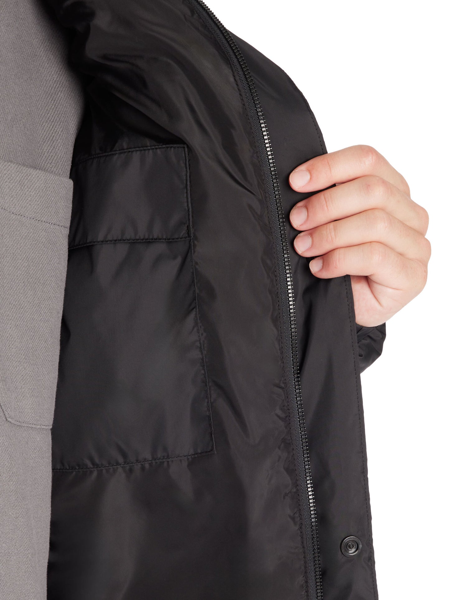 Celio_Black Warm Down Jacket with Stand-Up Collar_JUPARIGI_BLACK_04