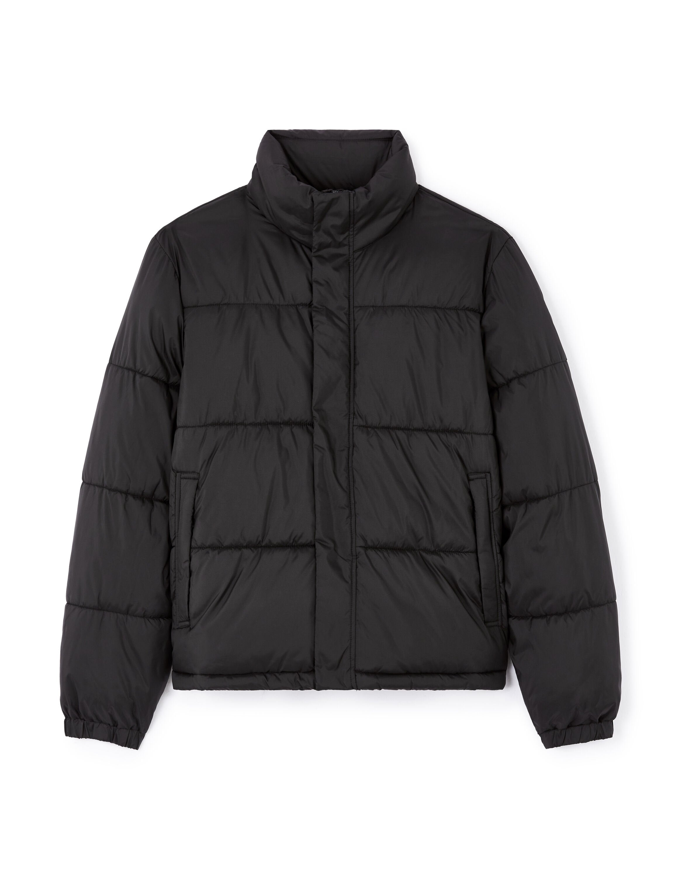 Celio_Black Warm Down Jacket with Stand-Up Collar_JUPARIGI_BLACK_05