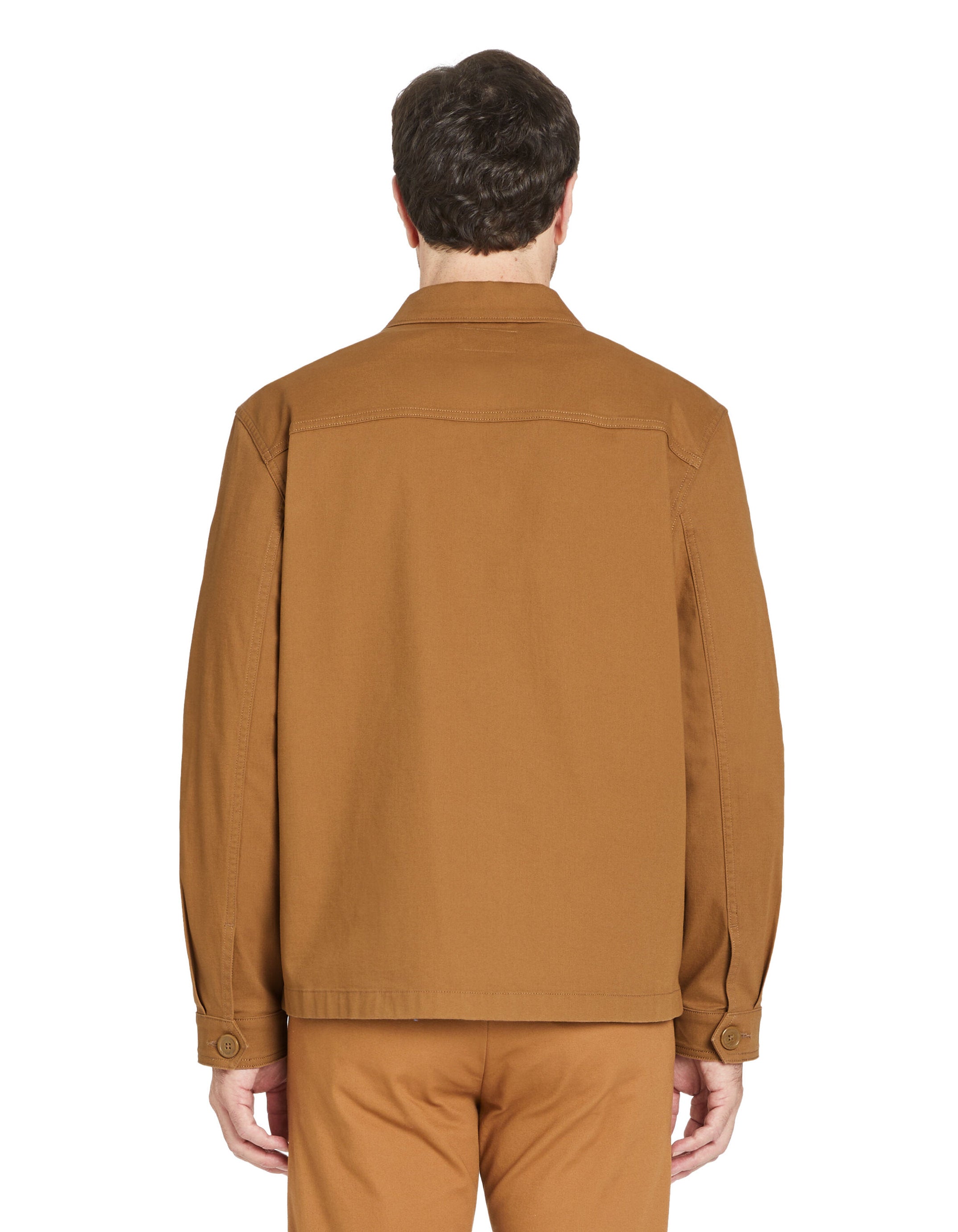 Shirt Collar Jacket - Brown_04