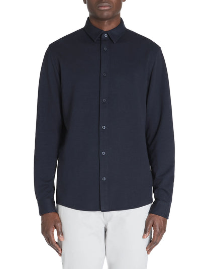 Celio_Navy_Regular Jersey Shirt_LAHEM_NAVY_02