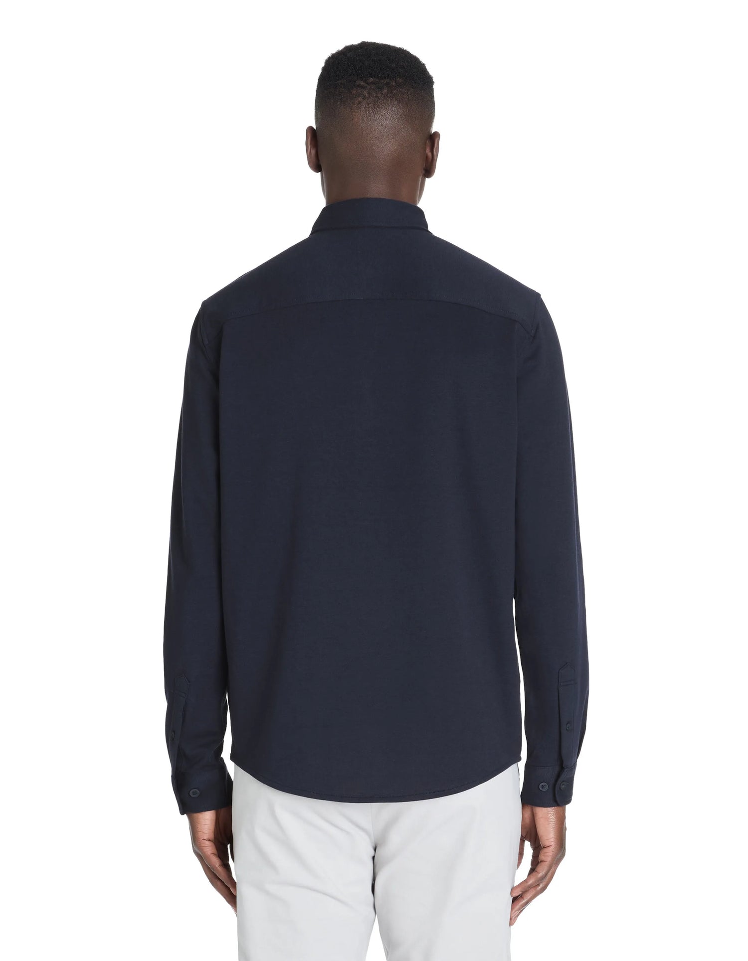 Celio_Navy_Regular Jersey Shirt_LAHEM_NAVY_03