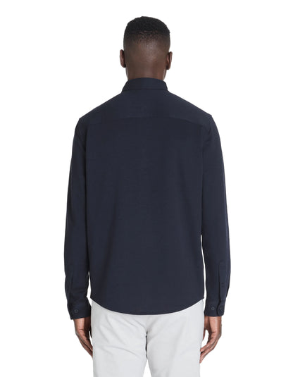 Celio_Navy_Regular Jersey Shirt_LAHEM_NAVY_03