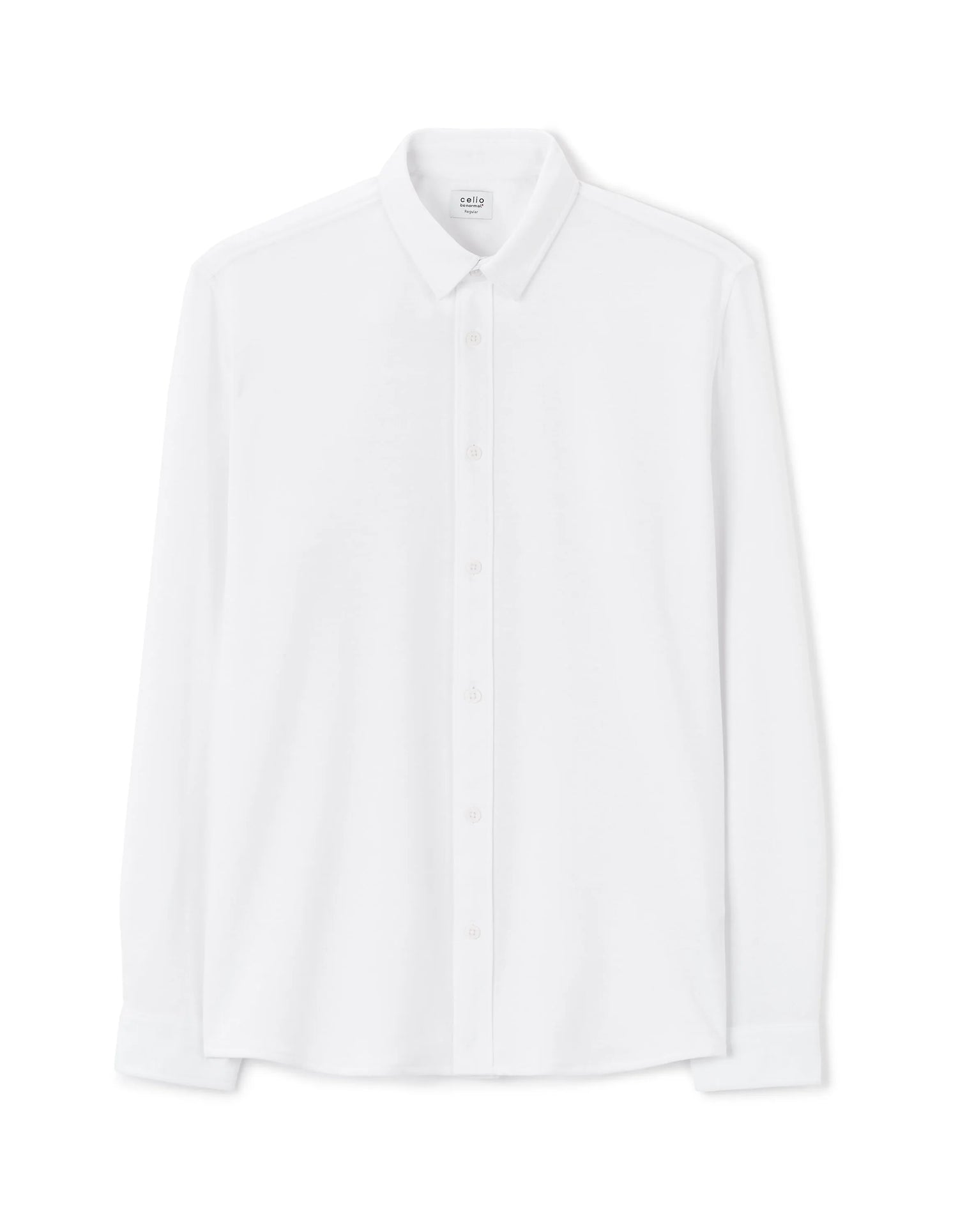 Celio_Optical White_Regular Jersey Shirt_LAHEM_OPTICAL WHITE_04