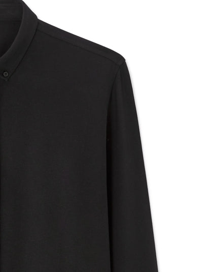 Celio_Black_Regular Pique Cotton Shirt_LAPIC_BLACK_06