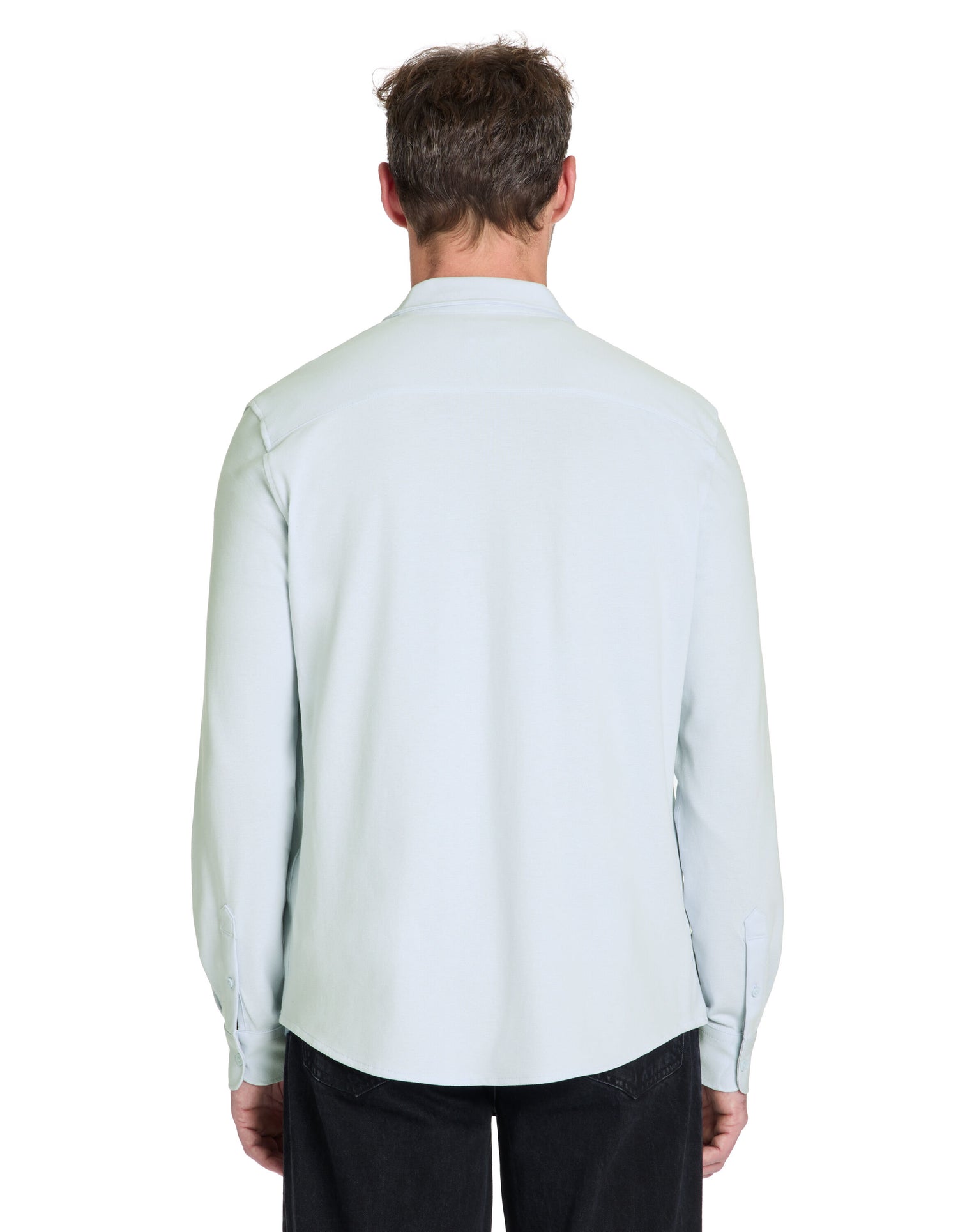 Celio_Light Blue Regular Stretch Cotton PiquŽ Shirt_LAPIC_LIGHT BLUE_03