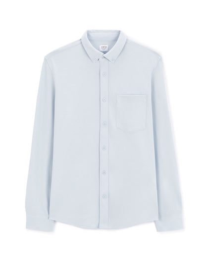 Celio_Light Blue Regular Stretch Cotton PiquŽ Shirt_LAPIC_LIGHT BLUE_04