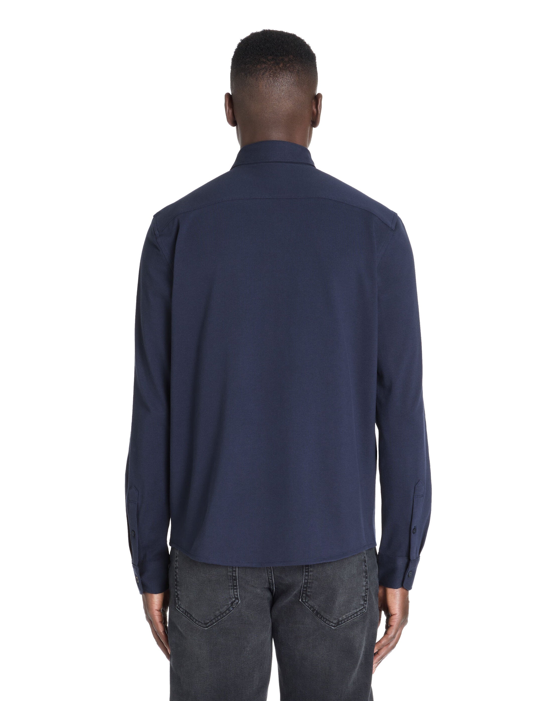 Celio_Navy Regular Stretch Cotton PiquŽ Shirt_LAPIC_NAVY_03