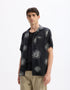 Celio_Black 100% Viscose Sunburst Print Shirt_LASUNY_BLACK_02