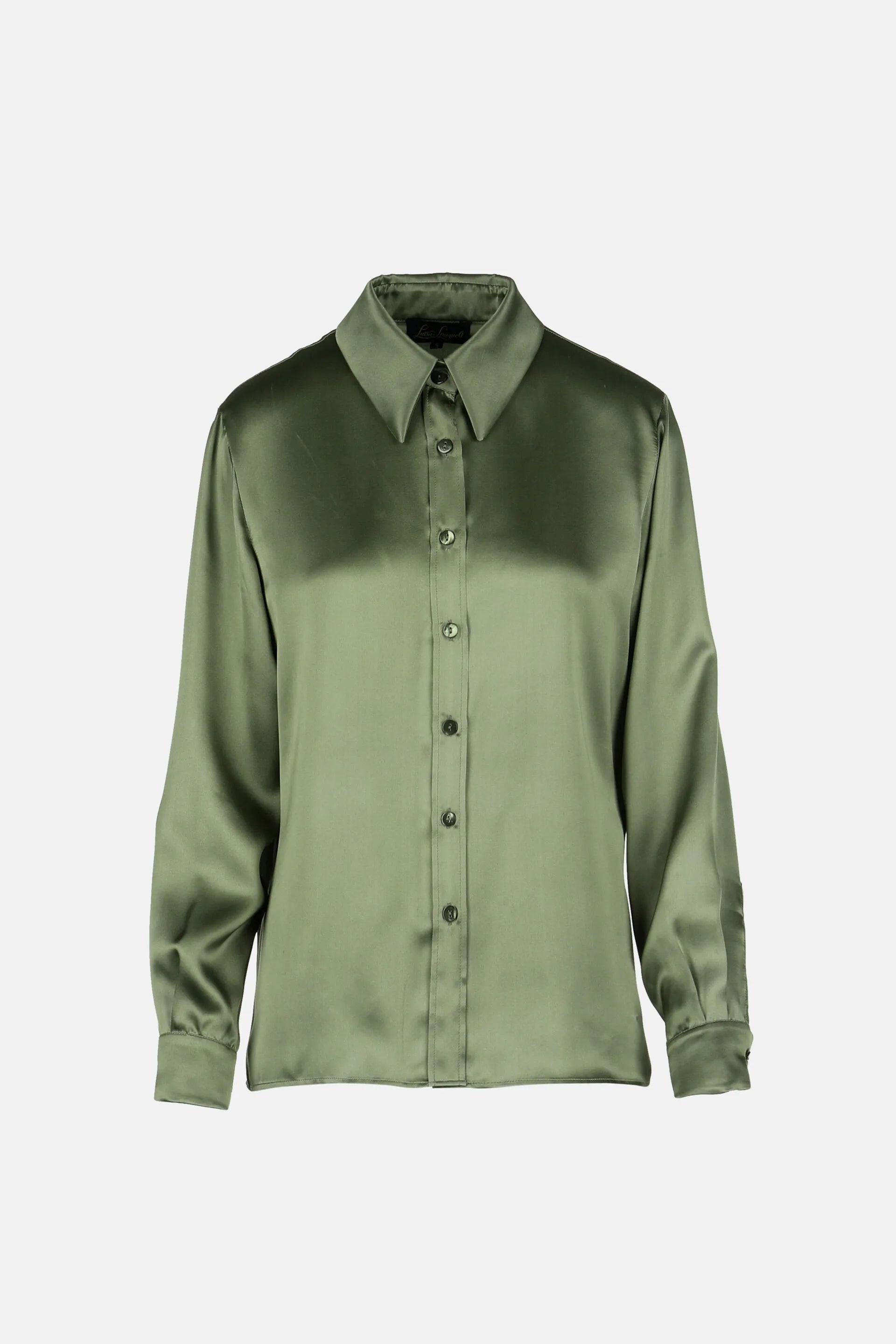Luisa Spagnoli_Green_Latteria - Silk Shirt_LATTERIA_1712_05