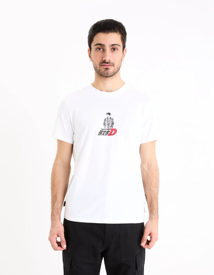 Initial D - Cotton T-Shirt_LBEINI_WHITE_01