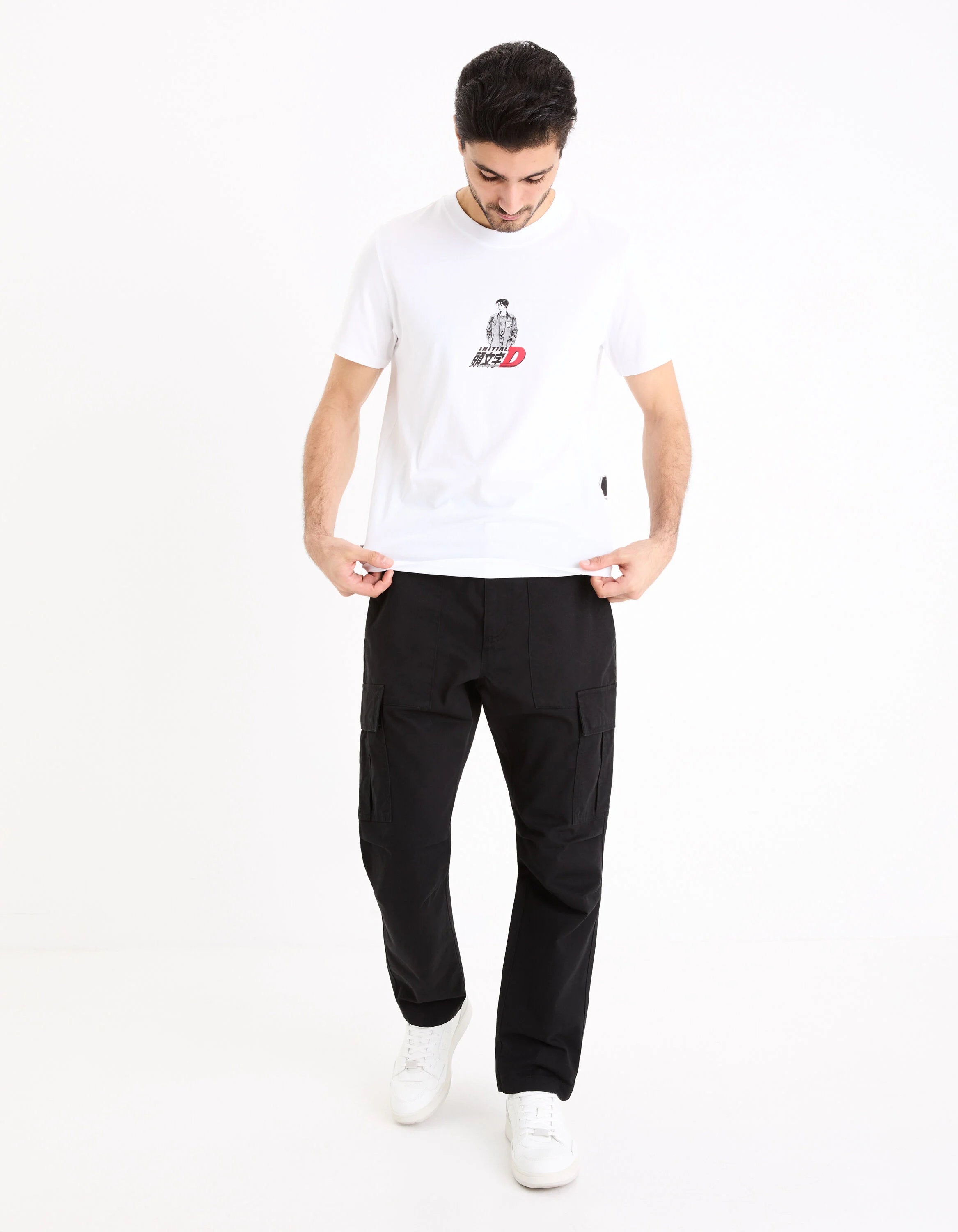 Initial D - Cotton T-Shirt_LBEINI_WHITE_03