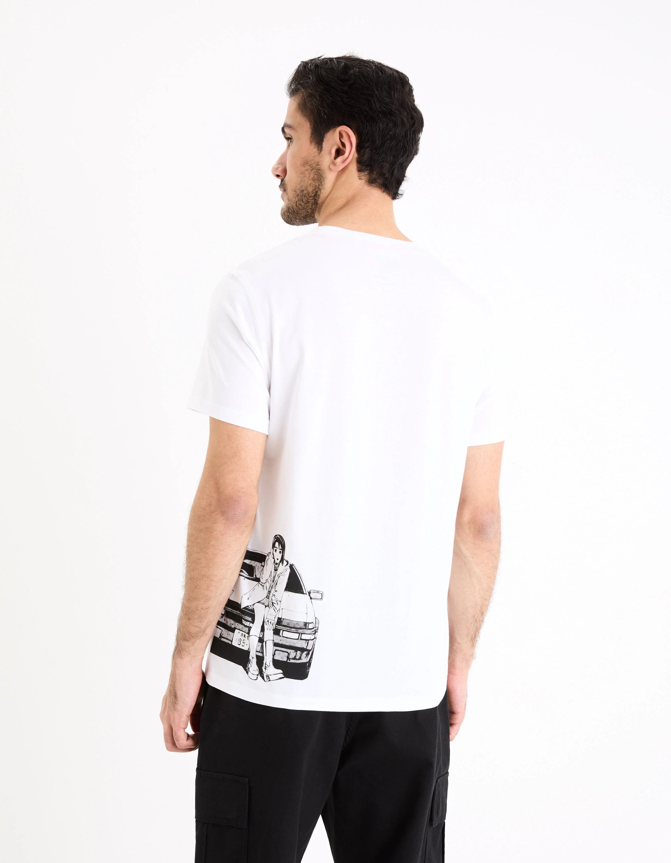 Initial D - Cotton T-Shirt_LBEINI_WHITE_04