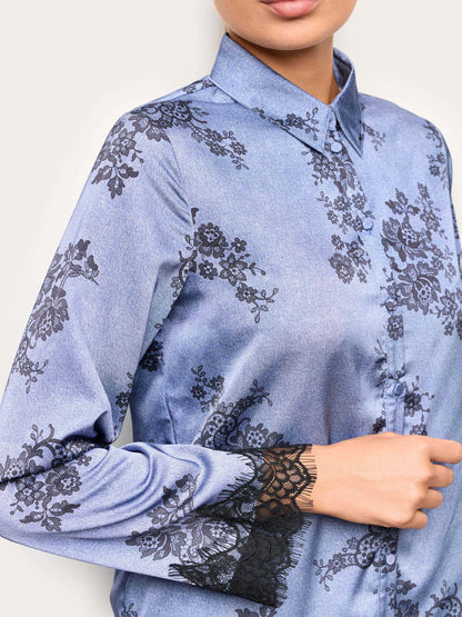 Yamamay PRINTED Women Jacket - Denim Satin SKU: LCDD193002_128 Image 03
