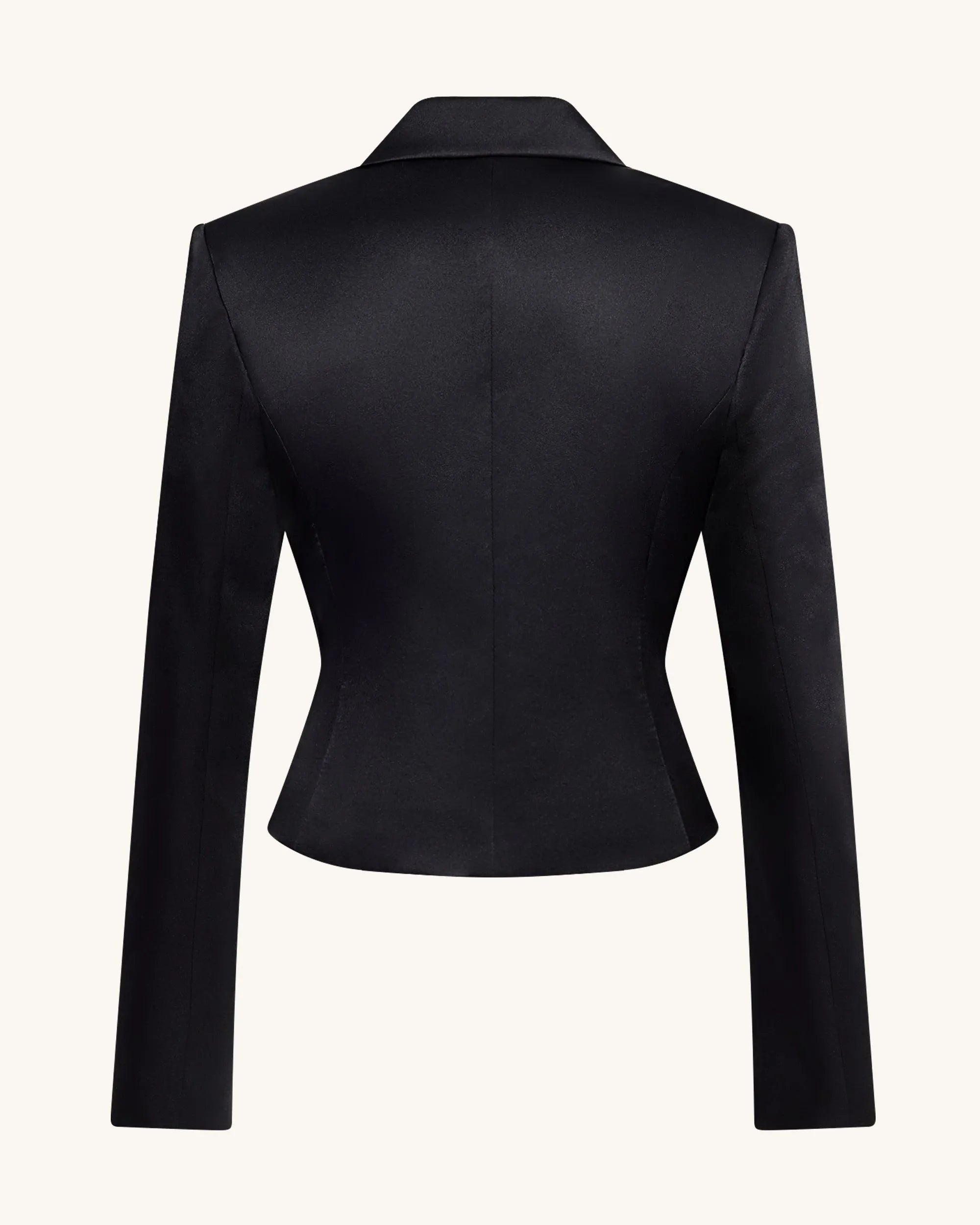 JW PEI_Black_Satin Sculpted Waist Cropped Blazer_LCO103-1_Black_04