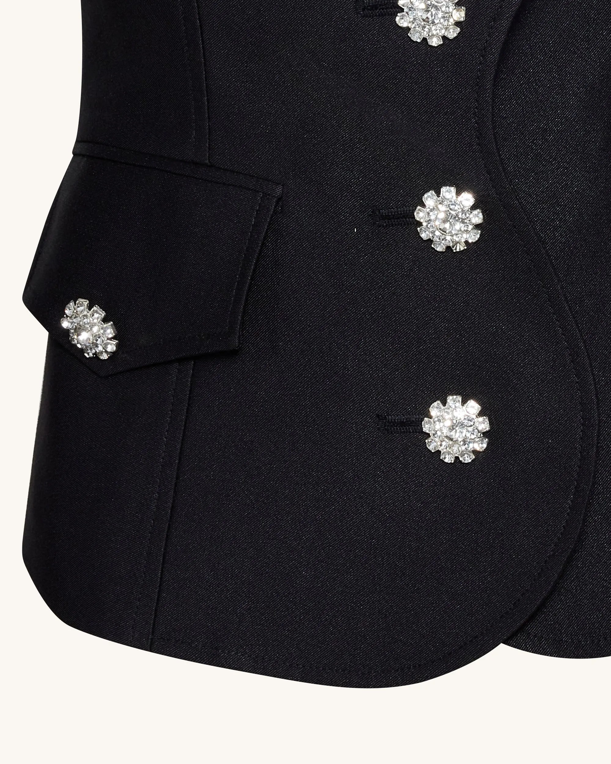 JW PEI_Black_Scalloped Placket Leg of Mutton Blazer_LCO104-1_Black_05