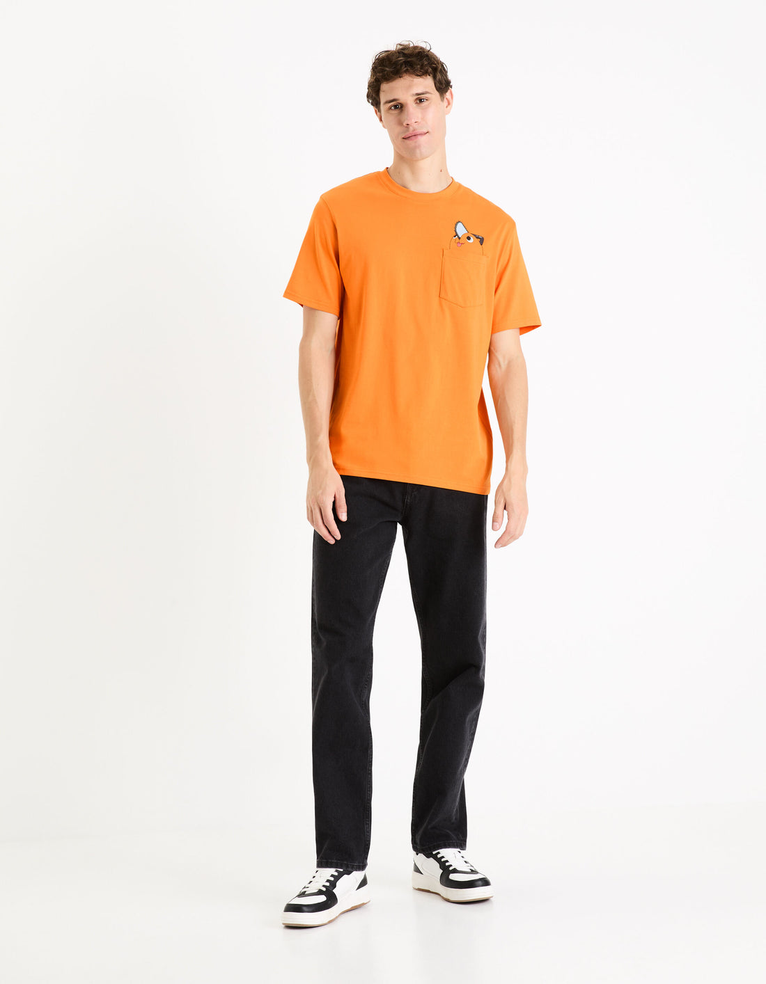 Celio_Chainsaw Man Orange T-Shirt_LDECSM1_ORANGE_02