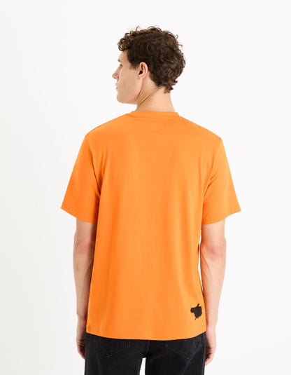 Celio_Chainsaw Man Orange T-Shirt_LDECSM1_ORANGE_03