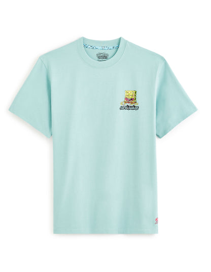 Celio_Spongebob Squarepants Green T-Shirt_LDESPONGE_GREEN_01