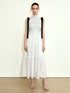 JW PEI_White_High-Neck Sleeveless Smocked Three-Tier Maxi Dress_LDS217-2_White_01